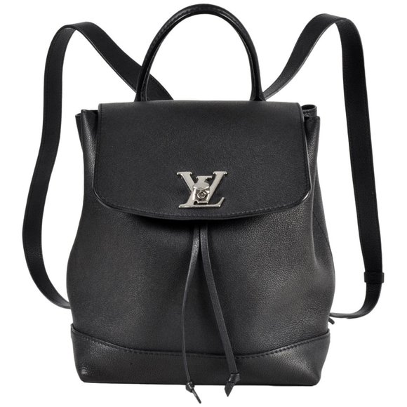 LOUIS VUITTON Black Leather Backpack - Picture 1 of 8